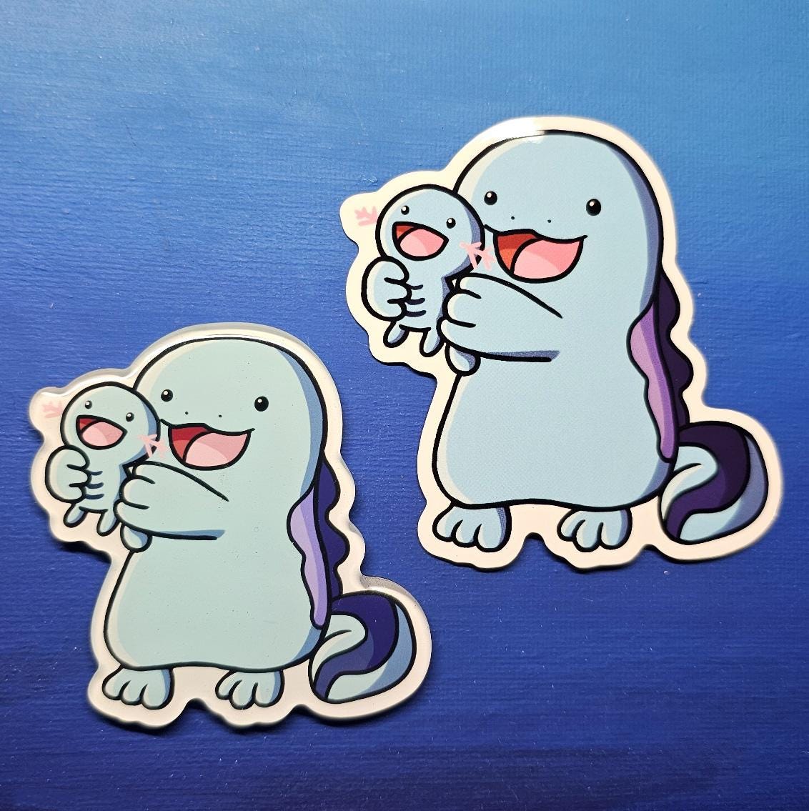 Quagsire Holding Wooper Magnet