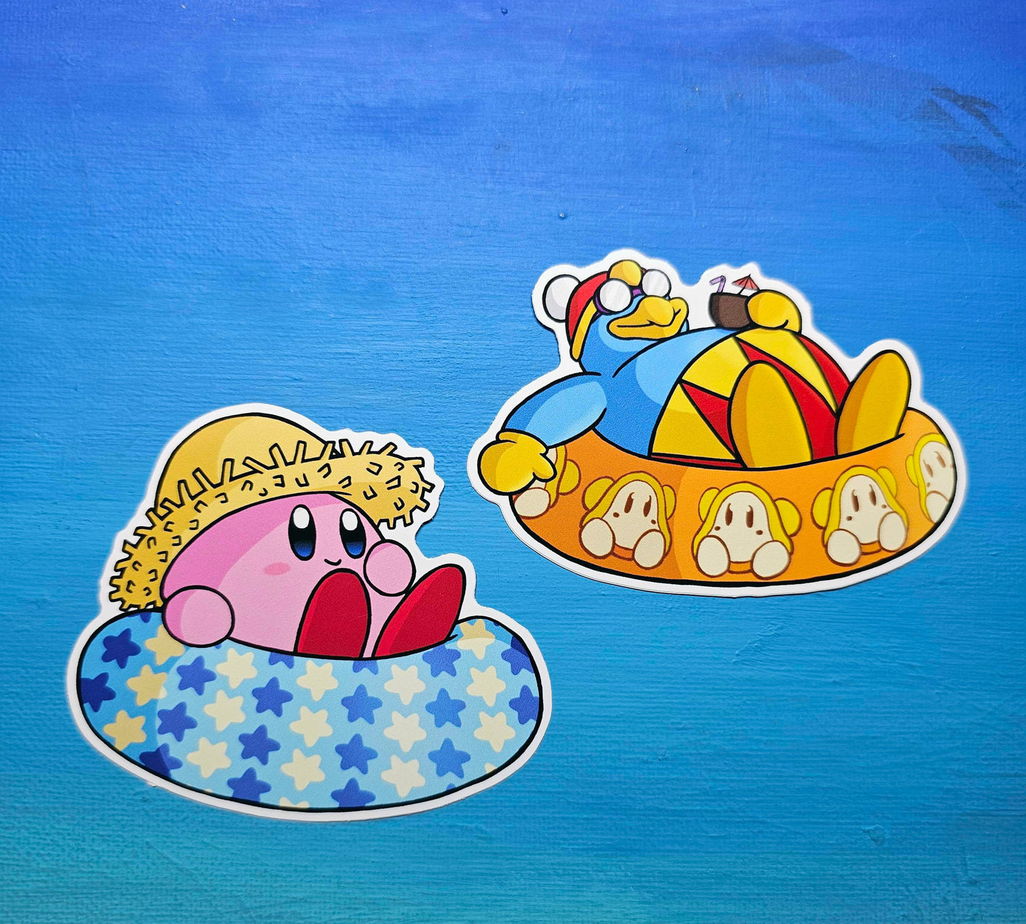 Kirby Summer Star Floatie Sticker