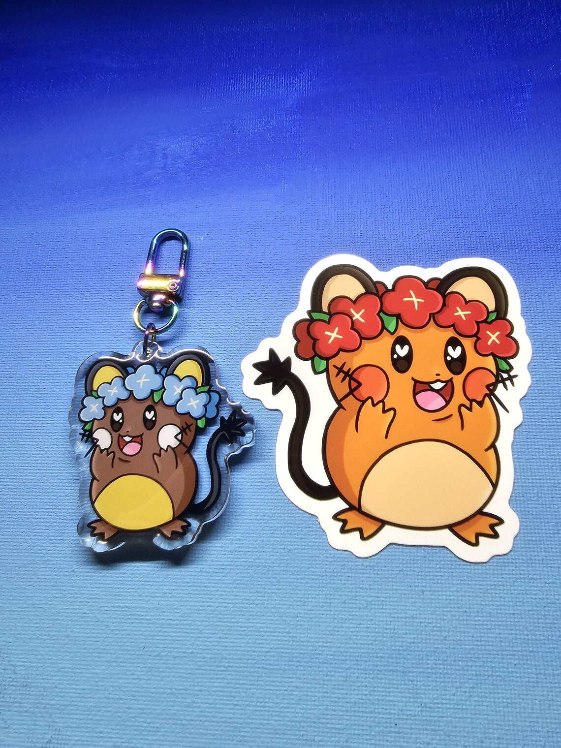 Joyful Dedenne Flower Crown Sticker