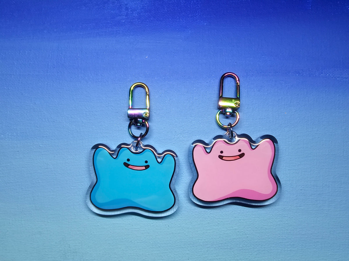Double-Sided Acrylic Happy Ditto Charm