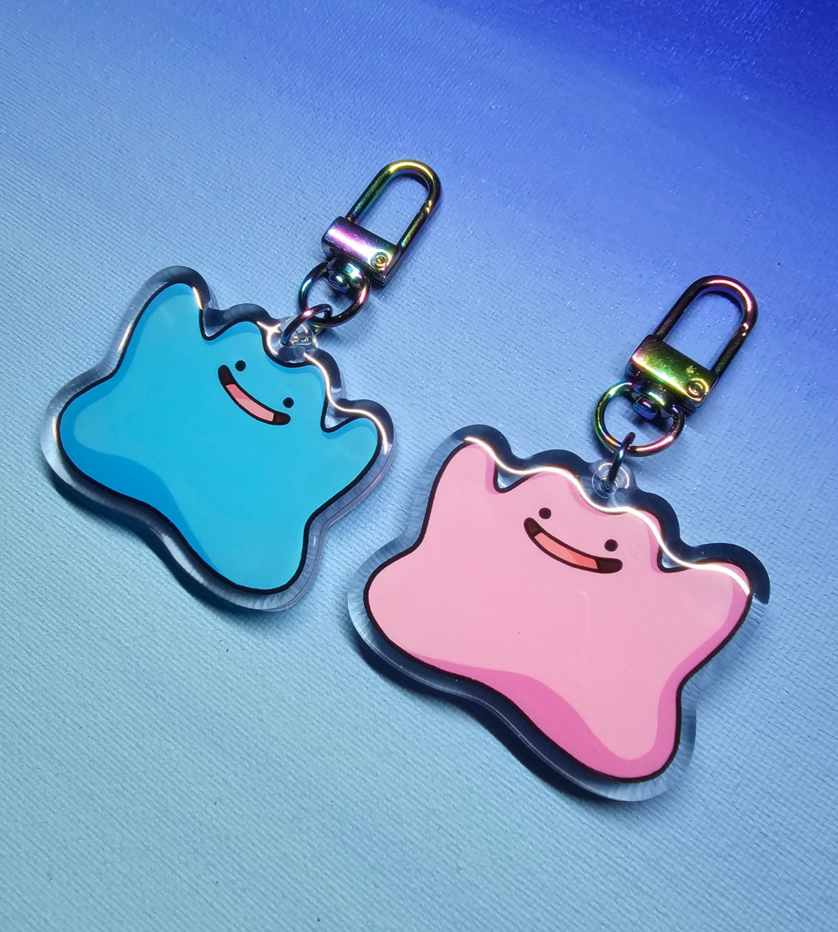 Double-Sided Acrylic Happy Ditto Charm