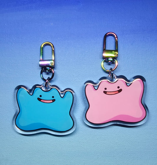 Double-Sided Acrylic Happy Ditto Charm